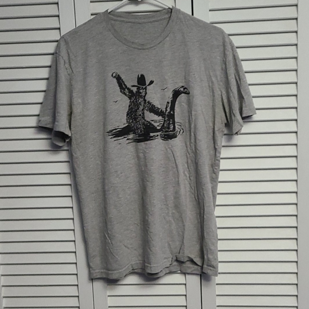 Bigfoot Riding Nessie Tee